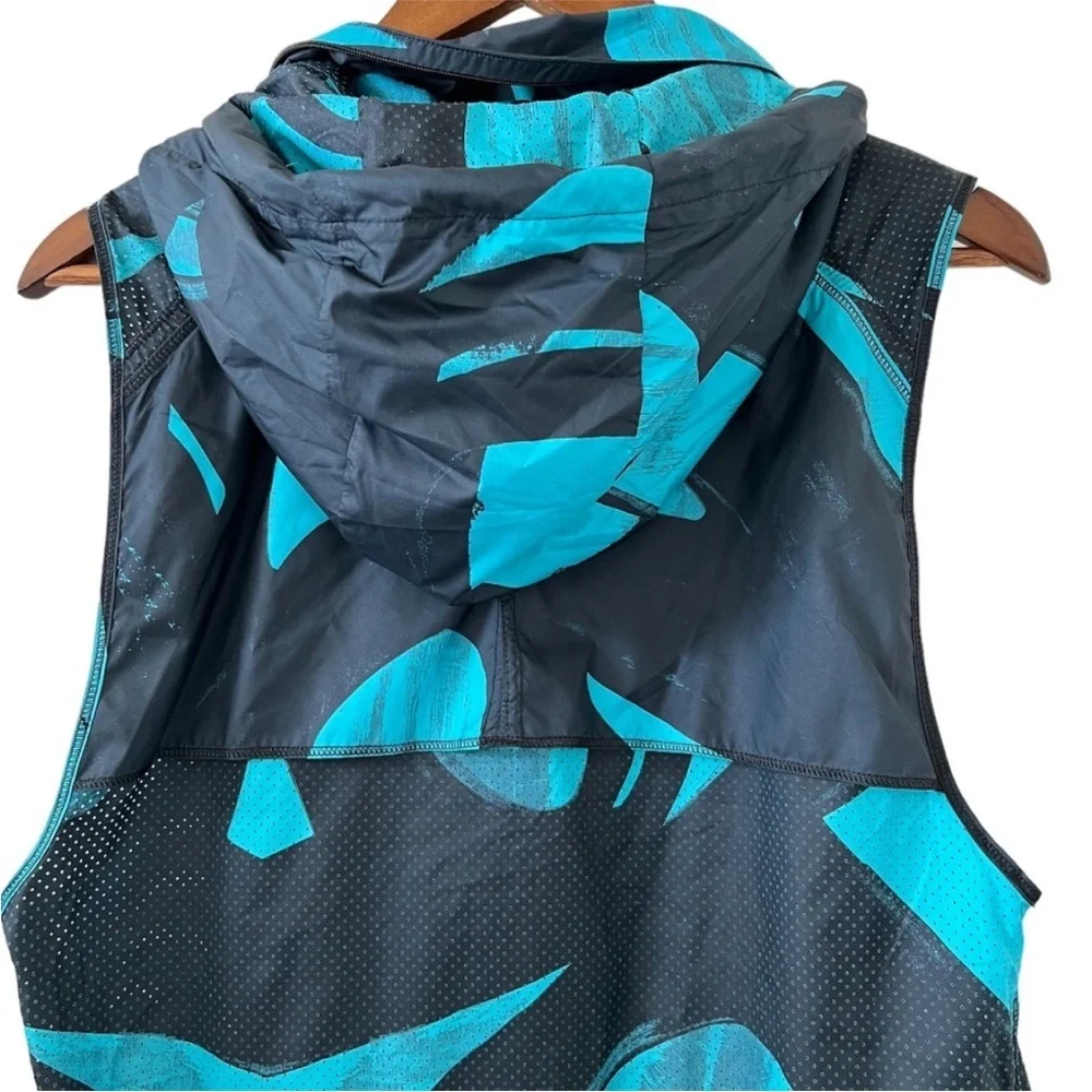 Lululemon Pack-It Vest Back Spin Stroke Peacock Blue Black  Size 10 W4H46S